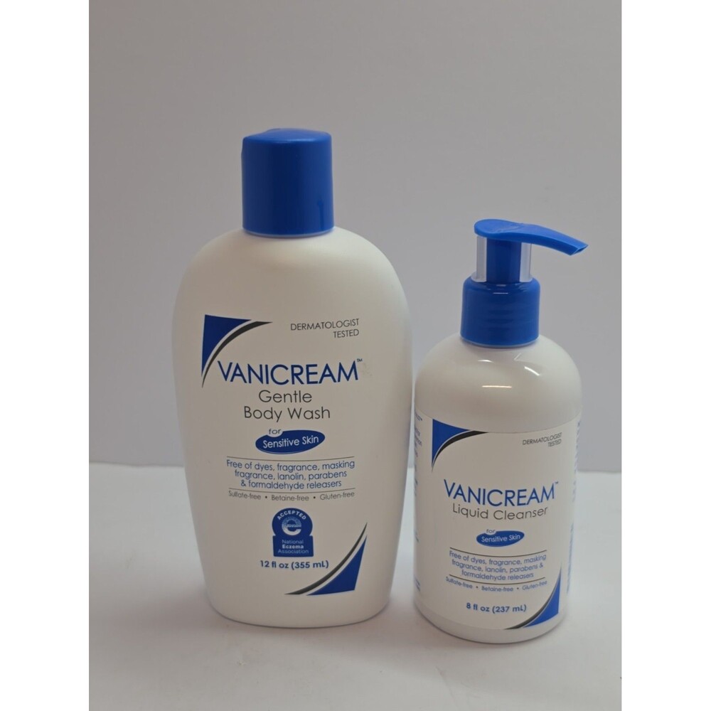 1 Vanicream Gentle Body Wash 12oz  And 1 Vanicream Liquid Cleanser 8oz.